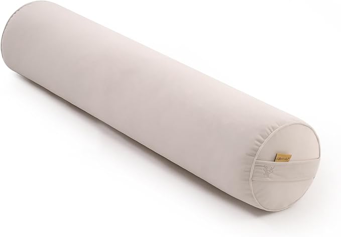 Body Pillow for Adults – Long Bolster Pillow for Bed, Round Cuddle Pillow, Full Support for Side Sleepers,39.37 x 7.87 Inches,Misty White