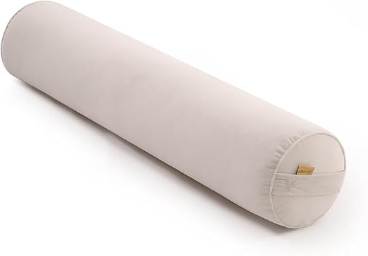 Body Pillow for Adults – Long Bolster Pillow for Bed, Round Cuddle Pillow, Full Support for Side Sleepers,39.37 x 7.87 Inches,Misty White