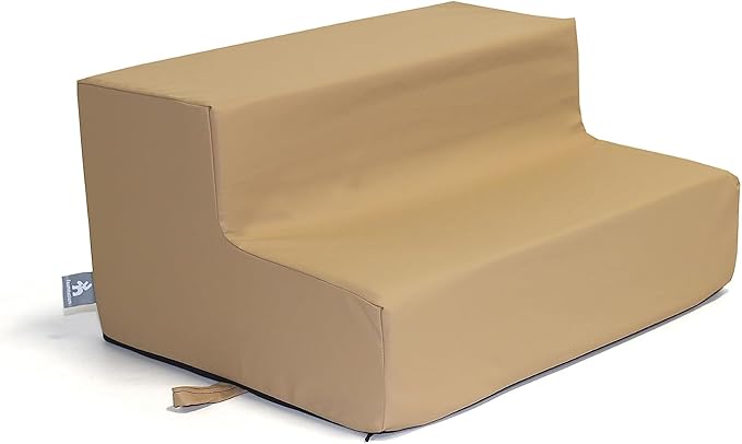 Foamnasium Toddler Step, Indoor Foam Playset, Soft Toddler and Active Kids Play Foam Step for Crawling, Climbing, Sliding and Jumping, Made in The US, Enhanced Camel