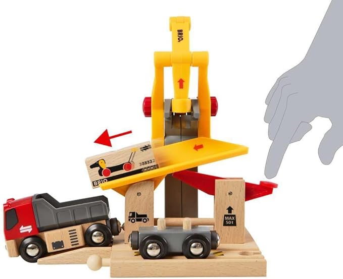 BRIO World - 33280 Freight Goods Station | Versatile Toy Train Set for Kids | Interactive Play | Sustainable Wood Construction | Ideal for Toddlers Aged 3 and Up