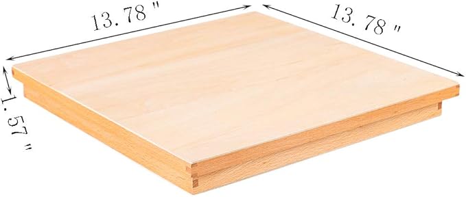 Kghios Montessori Wood Small Movable Alphabet with Box and Large Mat Preschool Spelling Learning Language Materials Toys (Red & Blue)