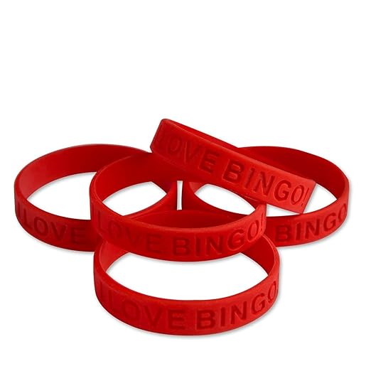 I Love Bingo Silicone Bracelet (Pack of 24)