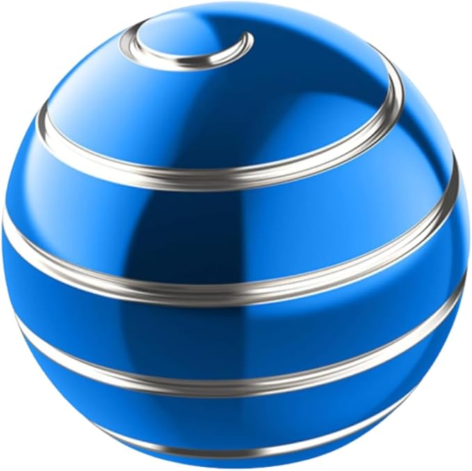 Kryfa Kinetic Desk Toys, Adults Fidget Toys, Fidget Toys for Kids Ages 8-12, Sensory Toys for Kids with Autism, Stocking Stuffers for Kids Party Favors Toys (1.54", Blue)