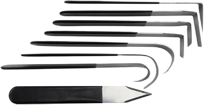 8 Pack Metal Clay Carving Knife,Pottery Tools,Clay Hand Tools,Craft Trim Artist,Ceramic Tools Set Engraving, Shaping,Clay Sculpture,Styling