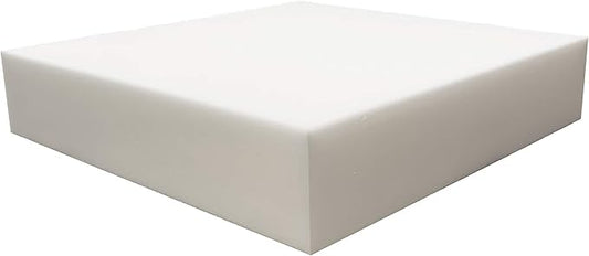 FoamRush 3" x 26" x 26" High Density Upholstery Foam Cushion, Square Foam for Dining Chairs, Chair & Wheelchair Seat Cushion Replacement
