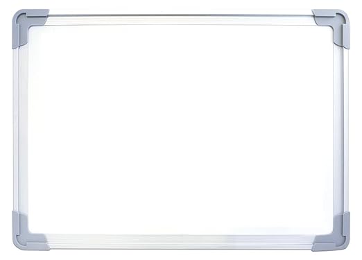 Flipside Products 18”x12” Magnetic Double-Sided Desktop Easel, Bright White Dry Erase Easel for Office, Home, and Classroom, Aluminum Frame, Magnets and Dry Erase Marker w/Magnetic Eraser Cap, 6 Pk