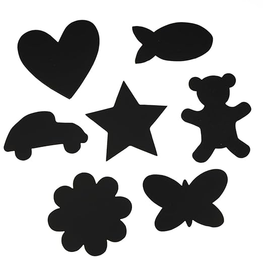 Colorations SDSHAPE Scratch Designs Shapes, 98 Pieces, Shape Boards