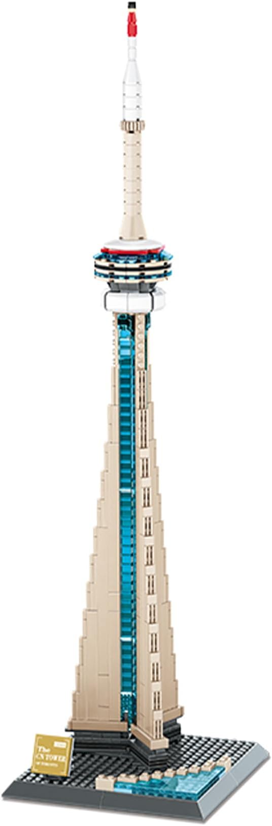 Oichy CN Tower Building Blocks Set, 400 PCS Famous Architecture Model Building Kits, Collection CN Tower Model Building Blocks for Adults and Kids