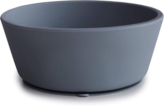 mushie Silicone Suction Bowl | BPA-Free Non-Slip Design (Tradewinds)