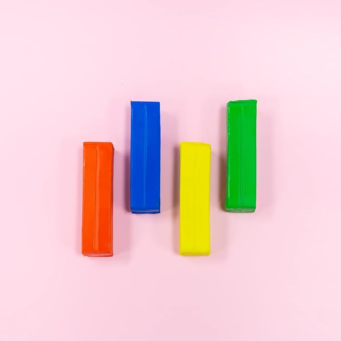 BAZIC Modeling Clay 4 Primary Color 1 LB, Light Dough Art Craft, Non Toxic Gift for Artist Kids Toddler Boys Girls, Bulk for Classroom, 1-Pack