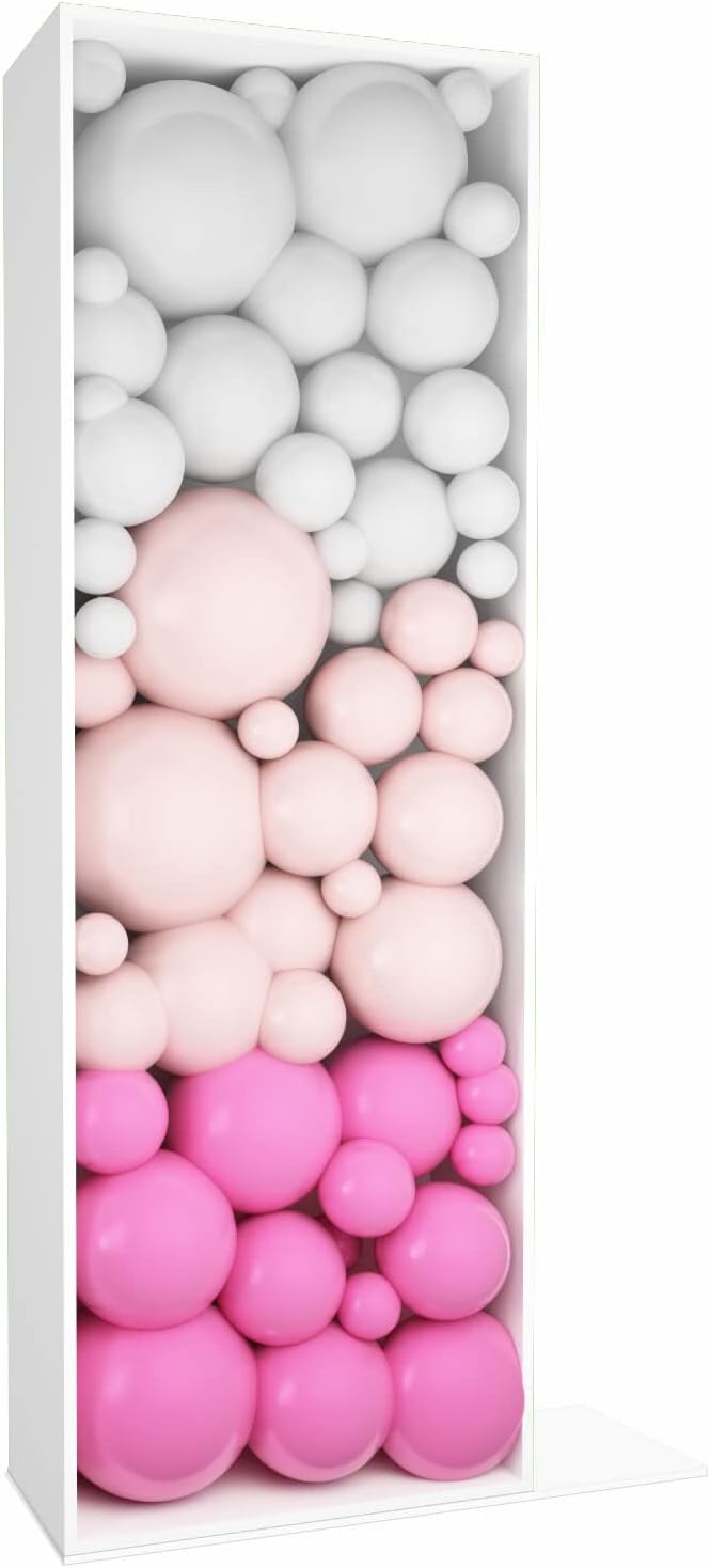 3FT Tall Mosaic Balloon Frame Letters Big Marquee Light Up Letters DIY Kit for Birthday Party Wedding Backdrop Decor Letter I Pre-Cut Foam Board