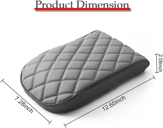 DURASIKO Car Center Console Pad,Memory Foam Car Armrest Cushion,Auto Armrest Pad,Knitted Corrugated Design,Great for Long-time Driving,Universal Car Armrest Seat Box Cover Protector for Most Vehicles