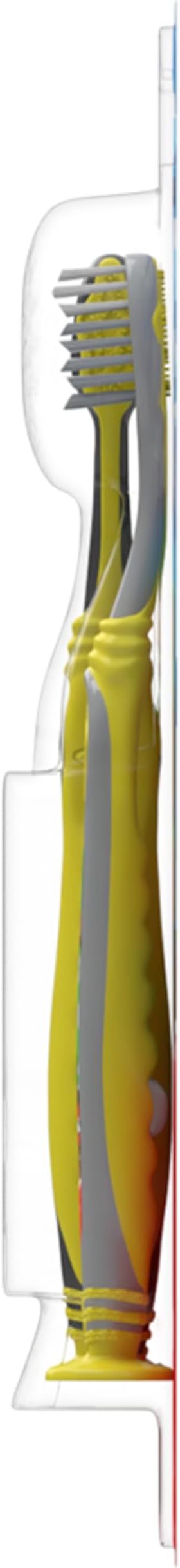 Colgate Kids Minecraft Toothbrush Pack, Extra Soft Toothbrushes for Kids, Includes Built-in Suction Cups for Easy Upright Storage, for Kids with Baby Teeth and Adult Teeth, 2 Count