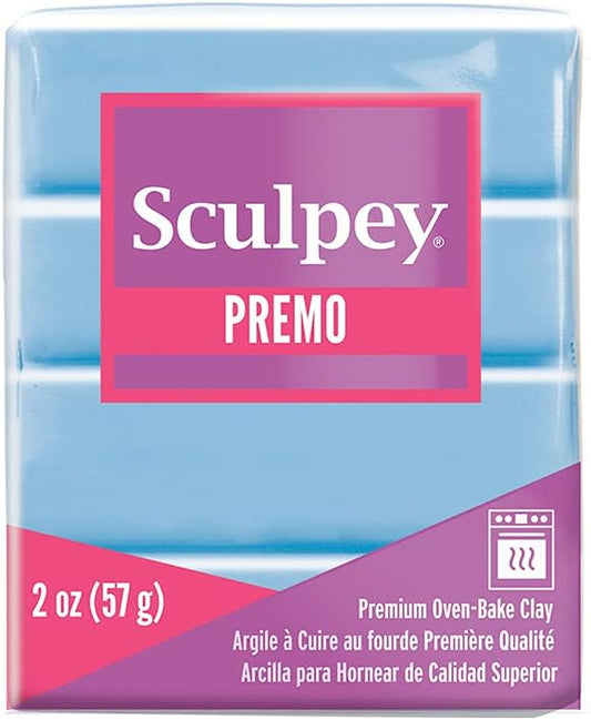 Sculpey Premo Polymer Oven-Bake Clay, Pale Blue, Non Toxic, 2 oz. bar