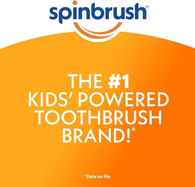 Arm & Hammer Kid’s Spinbrush Spiderman Powered Toothbrush, 1 Count (Pack of 2)