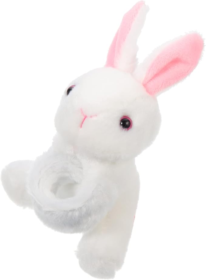 Kisangel 1pc Plush Huggable Stuffed Animals Jungle Themed Slap Bracelet Wrist Hugger Plush for Jungle Party Favors(As Shown 4)