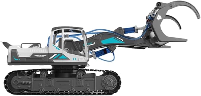 STEM Building Block Assembly Toy - Hydraulic Power Wood Loader Science Experiment Set for Boys Age 8-12 - Small Educational Toys with Powerful Learning Experience