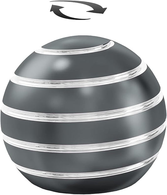 Kryfa Kinetic Desk Toy Balls, Metal Fidget Toys for Adults Kids Boys Girls Teens, Fidgets for Classroom Prizes, Stocking Stuffers, Kids Party Favors (1.54", Grey)