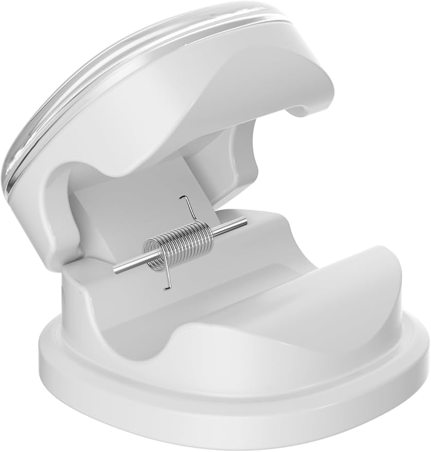 9 Pack Cord Organizer, Spring Cable Management, Adhesive Cute Cable Holder Clips, Phone Charger Wire Keeper for Desk Nightstand Car Office (9-Pack White)