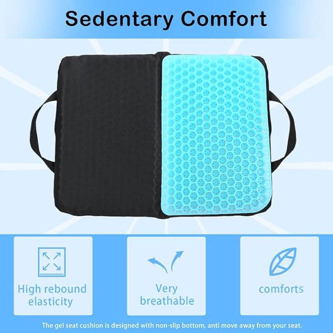 New Upgraded Portable Seat Cushion (15.7" x 11.8") Foldable Travel Cushion, for Airplane Seats, Camping, Stadium, Cinema, Garden Benches Seat Cushion