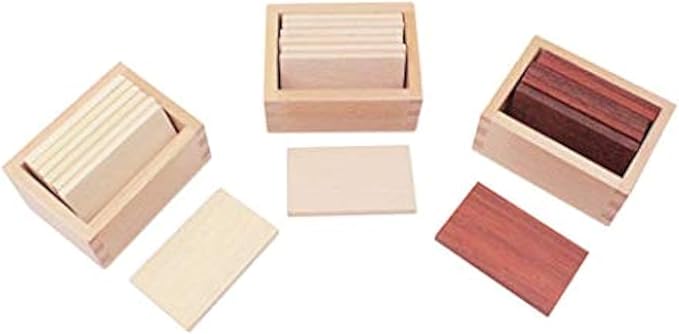 Adena Montessori Baric Tablets with Box Montessori Homeschooling Sensorial Materials for Toddlers