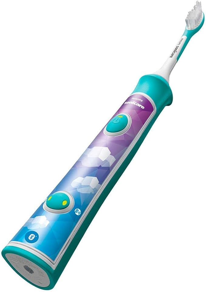 Philips Corded Electric Sonicare Kids Rechargeable Toothbrush with Built-in Bluetooth 2-Pack