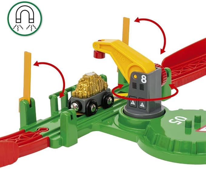BRIO World 36010 Cargo Mountain Set | 49 Piece Wooden Train Set Toy for Kids Age 3 & Up | Dynamic Play Experience | FSC-Certified Materials | Great Addition to Existing Train Sets