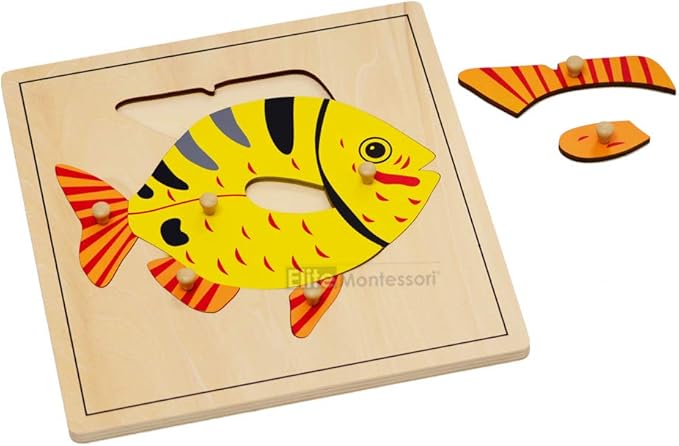 Elite Montessori Fish Puzzle Preschool Learning Material