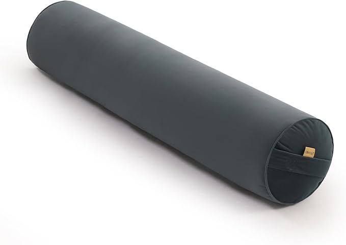 Bolster Pillow for Bed – Long Round Body Pillow for Adults, Cuddle Pillow for Sleeping, Full-Length Support,39.37 x 7.87 Inches,Charcoal Gray