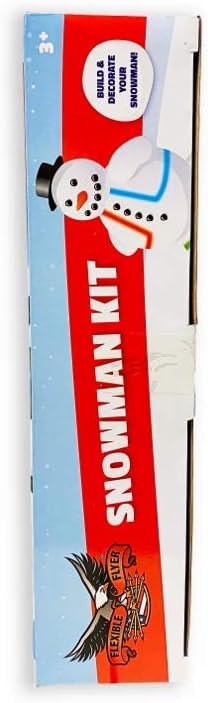 Flexible Flyer Build a Snowman Kit & Snow Art Markers. Kids Winter Toy Decorate Set, Black