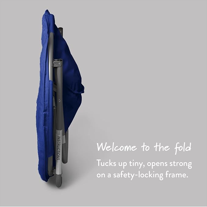 Urban Lifestyle Faux Fur Saucer Chair with Metal Frame, One Size, Blue