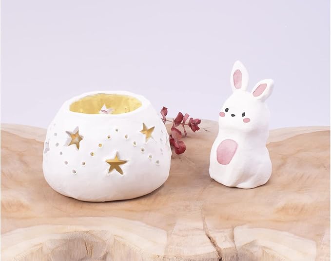 Jovi - Air Dry Modeling Clay, Set of 3 Units, 1.1lb Each, Total of 3.3lb, No Oven Needed, White Color, Pottery Clay for Arts and Crafts Projects (P85/3)