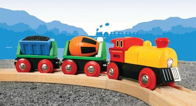 BRIO World Battery Operated Action Train - Dynamic 3 Piece Toy Train Set | Perfect for Kids Ages 3+ | Fun and Educational | Compatible with All Railway Toys