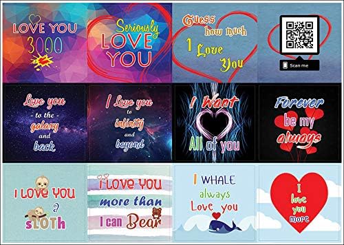 Love You 3000 Stickers (20-Sheet) – Stocking Stuffers Gift Set for Husbands Wife Dad Mom Children Son Daughter – Planner Stickers Birthday Mason Jar Party Favors Décor Decal – Stocking Stuffers Gifts