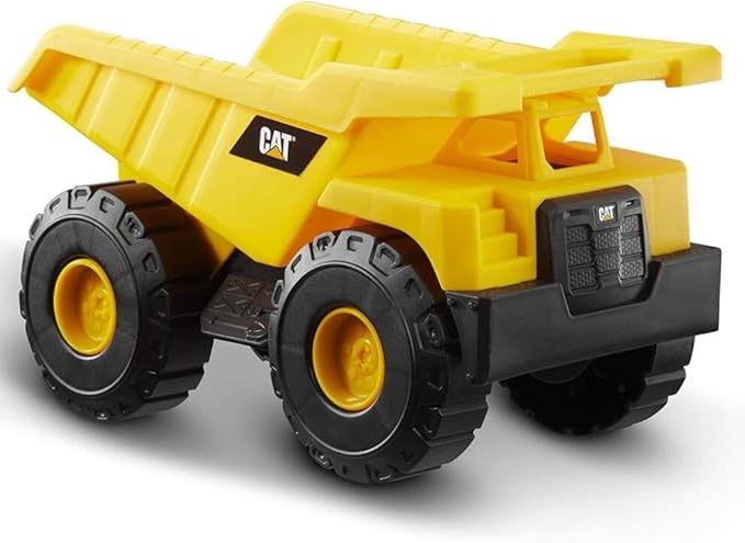 CAT Construction Toys, CAT Dump Truck Toy Construction Vehicle – 10" Plastic Action Vehicle with Articulated Buckets for Indoor & Outdoor Play. Ages 3+