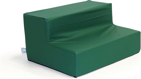 Foamnasium Toddler Step, Indoor Foam Playset, Soft Toddler and Active Kids Play Foam Step for Crawling, Climbing, Sliding and Jumping, Made in The US, Enhanced Emerald