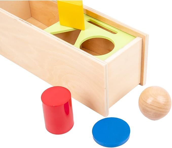 Montessori Infant Toys Multi-Shape Moveable Separation Box Cognitive Development and Shape Recognition Toys for 1-3 Years Old Babys