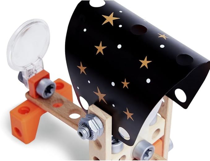 Hape Junior Inventor Optical Science Lab | 53 Piece STEAM Wooden Playset, Experiments & Reactions Science Kit for Kids 4+ Years (E3034A)