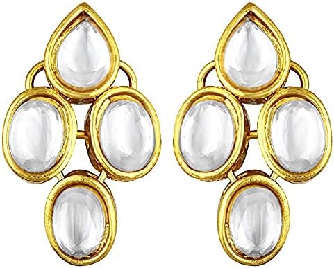 Aheli Indian Traditional Faux Kundan Long Necklace Jewelry Set with Earrings Gift for Women