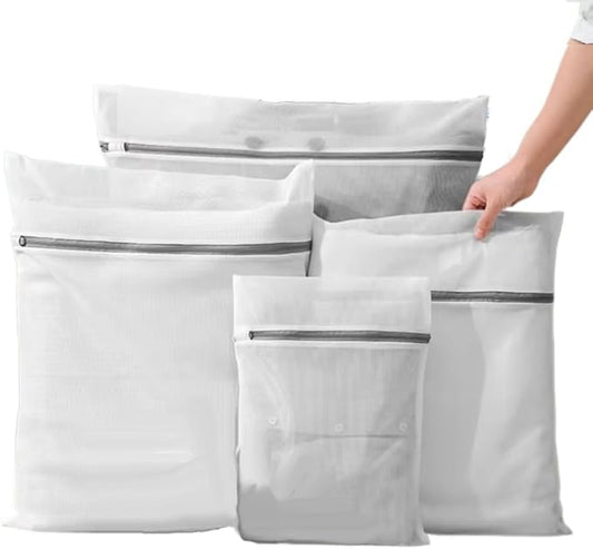 WONCHIEF Fine Mesh Laundry Bag for Machine Wash | Deformation-Proof XL/L/M/S Sizes | Storage & Washing Organizer for Delicates, Skirts, Underwear‌