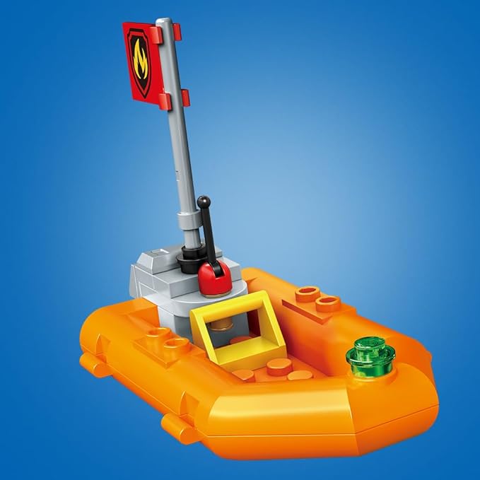 City Marine Fire Station Building Sets,740pcs STEM Toys Building Blocks Gift for Boys 6+ (Compatible with Lego)