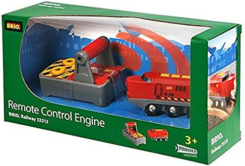 BRIO World 33213 - Remote Control Train Set | Wooden Toy for Kids | Enhances Logical Thinking | Compatible Railway Toys | Ideal for Ages 3 and Up