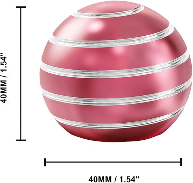 Fidget Toys, Kryfa 1.54" Kinetic Desk Toys, Desk Toys for Office for Adults, Fidget Sensory Toy for Kids for Party Favors, Stocking Stuffers, Easter Baskets (1.54", Pink)