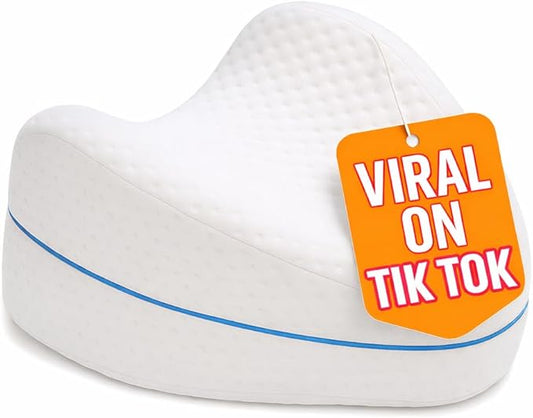 Contour Legacy Leg & Knee Foam Support Pillow for Side Sleepers Soothing Relief for Back, Hips, Knees, Joints, Nerves & Muscles