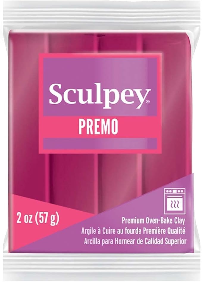 Premo Sculpey Polymer Clay 2 Ounces-Magenta Pearl