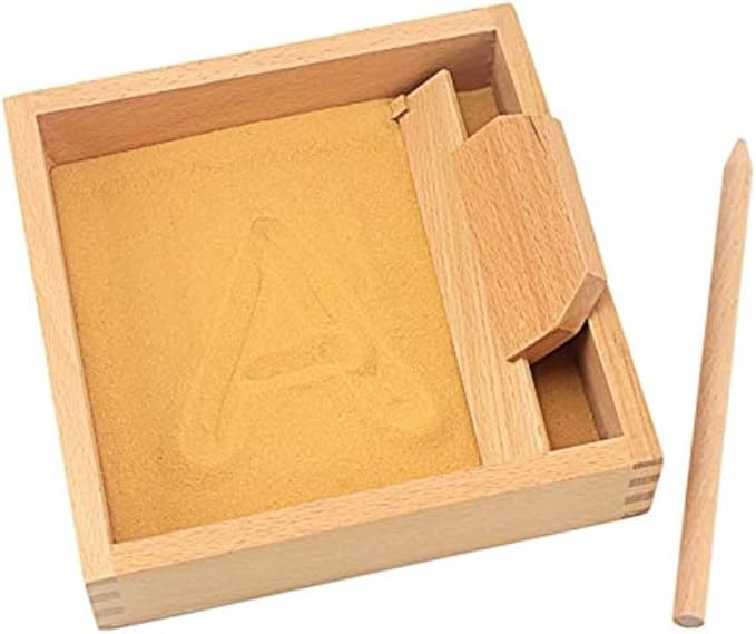 Baby Toy Montessori Language Toy Sand Tray Writing Abilty Yellow Sand Preschool Kindergarten Training Learning Toys for Children