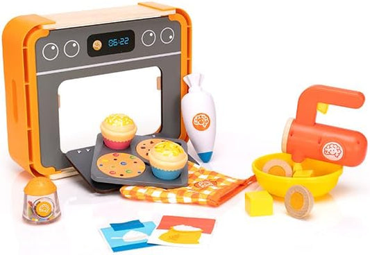 Fat Brain Toys Pretendables Bakery Set - Pretendables Bakery Set - New Imaginative Play for Ages 3 to 5