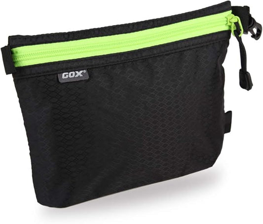 GOX Ultra Light Carry On Zipper Pouch Toiletry Bag Packing Sack Makeup Bag Digital bag (Black)