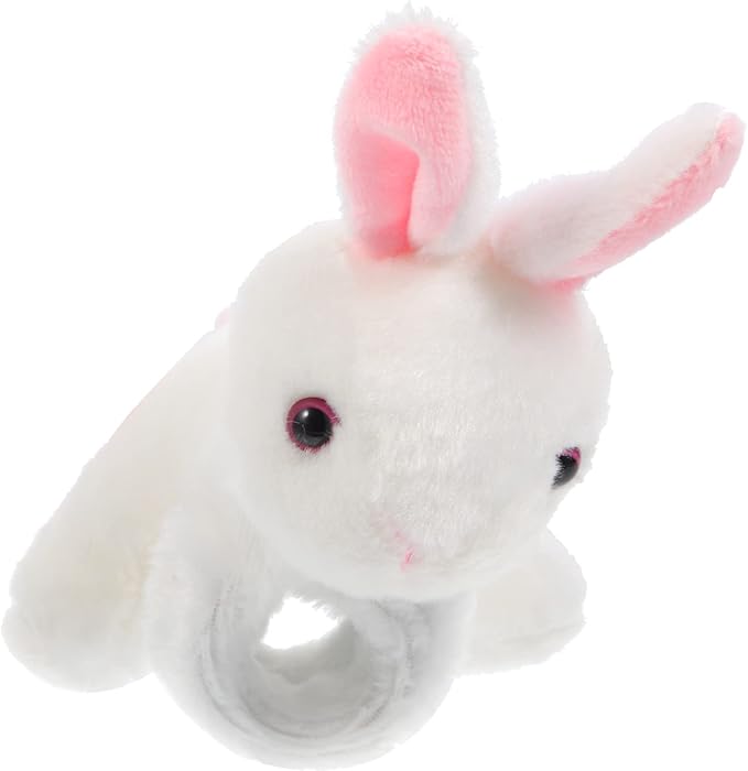 Kisangel 1pc Plush Huggable Stuffed Animals Jungle Themed Slap Bracelet Wrist Hugger Plush for Jungle Party Favors(As Shown 4)