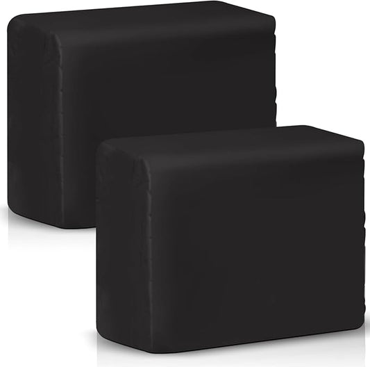 2 Pack Non Drying Oil Based Modeling Clay 4 Pounds with 15 Pcs Pottery Sculpting Tool Set Non Hardening Reusable Sculpting Clay for Craft Projects for Beginners Artist(Black)